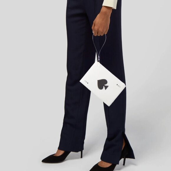 Kate Spade New York Leather Queen of Aces Clutch Bag